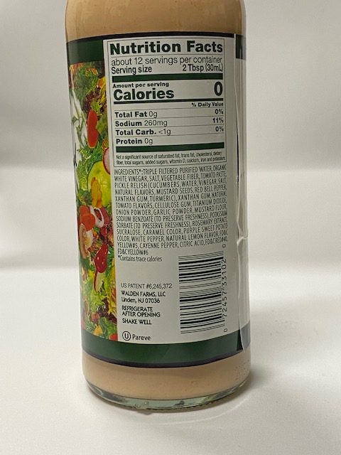 Walden Farms Low Carb/Low Cal 1000 Island Dressing