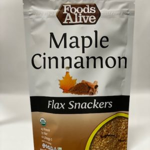 Foods Alive Low Carb Flax Crackers Maple Cinnamon