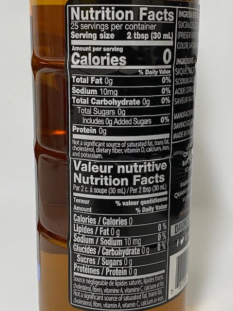 Davinci Sugar Free Peanutbutter Syrup 25.4 fl oz
