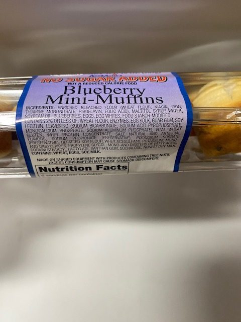 Ann Maries Sugar Free Blueberry Mini Muffins