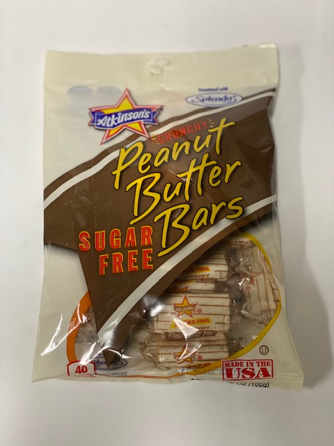 Atkinson S Sugar Free Bite Sized Peanut Butter Bars Bag Of 15 Lo Carb U