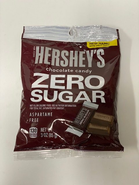 Hershey's Sugar Free Milk Chocolate Bars 3oz Bag