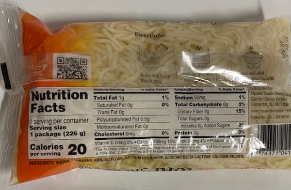 House Foods Tofu Shirataki Noodles 20 Pack - 10 Spaghetti/ 10 Fettuccine