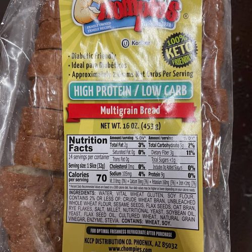Chompies Bakery Low Carb Bread
