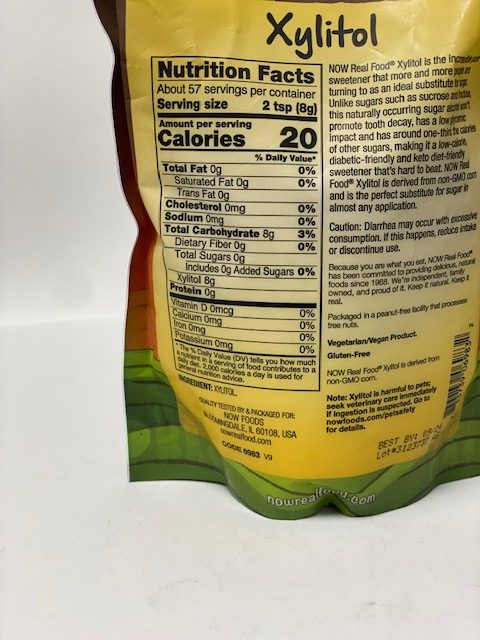 Now Foods Xylitol Sweetener 1 lb bag