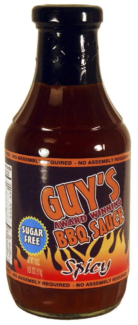 Guy's Sugar Free Bbq Sauce Spicy 18oz