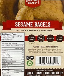 Great Low Carb Sesame Bagels