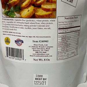 Dixie Diners Baked Bagel chips Plain 8oz