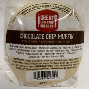 Great Low Carb Low Fat Chocolate Chip Muffin 2oz