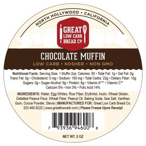 Great Low Carb Low Fat Chocolate Muffin