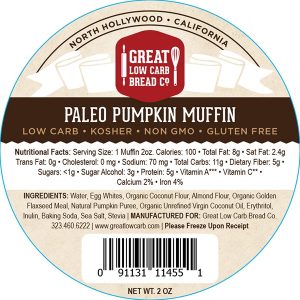 Great Low Carb Paleo Muffin Pumpkin 2oz