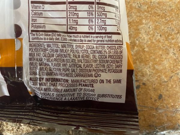 Hershey's Sugar Free Caramel Filled Chocolates 3 oz bag