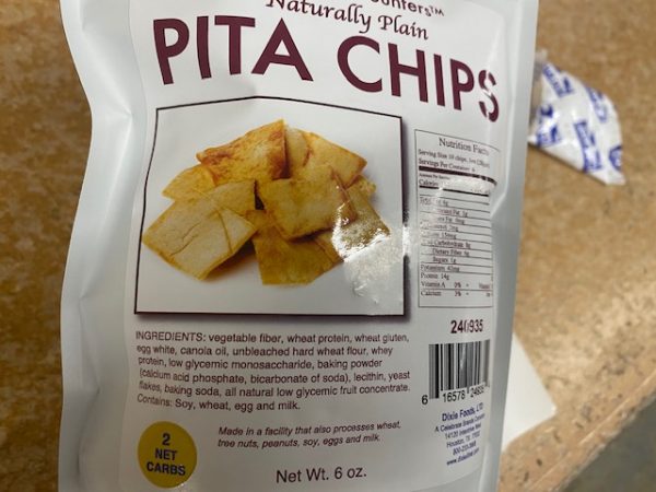 Dixie Diner Pita Chips Plain 6oz