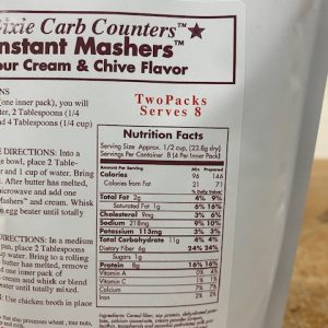 Dixie Diners Low Carb Sour Cream & Onion Instant Mashers
