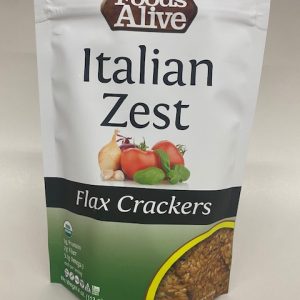Foods Alive Low Carb Flax Crackers Italian
