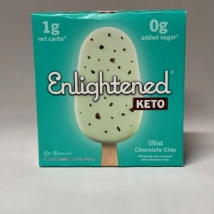 ENLIGHTENED KETO MINT CHOCOLATE CHIP ICE CREAM BARS PICKUP ONLY