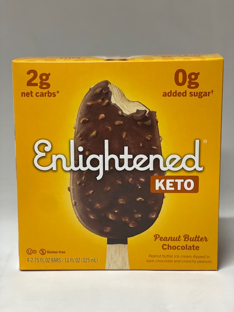 ENLIGHTENED KETO PEANUT BUTTER CHOCOLATE ICE CREAM BARS PICKUP ONLY
