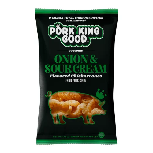 Pork King Good Onion & Sour Cream Pork Rinds 1.75oz