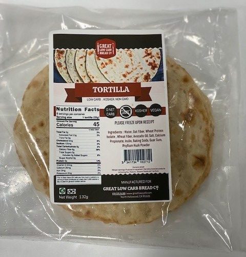 Great Low Carb Tortillas 0 Carbs! pack of 6