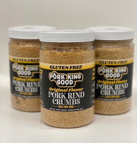 Pork King Good Pork Rind Crumbs 3 pack (12 oz jars)