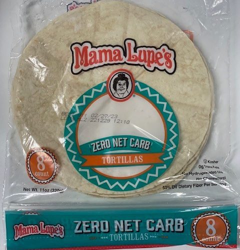 Mama Lupes Zero Net Carb Tortillas 8 tortillas per package